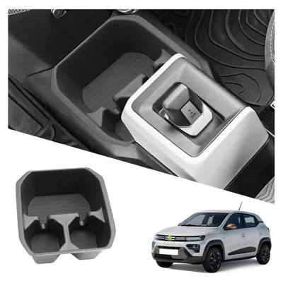 Produktbild von Mittelkonsole Aufbewahrungsbox für Dacia Spring Electric EV 2025-2027 mit 2 Getränkehaltern