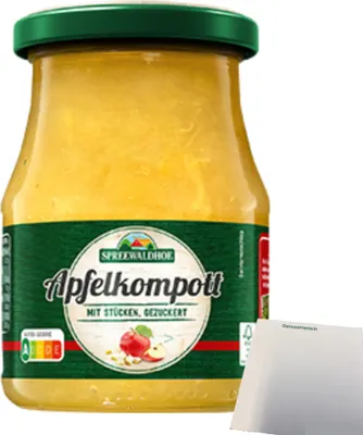 Produktbild von Spreewaldhof Apfelkompott (360g Glas) + usy Block