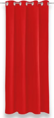 Verdunklungsvorhang Moonlight mit Ösen, Größe: 270x245cm, Farbe: Rot