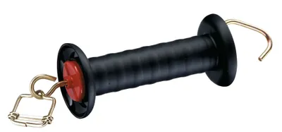 Produktbild von Torgriff mit Haken und Bandverbinder schwarz