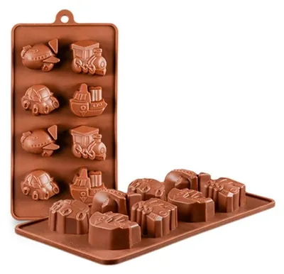 Zdjęcie produktu dla Zestaw 2 form silikonowych 3D do tworzenia figurek, z powłoką antyprzywierającą, idealne do słodyczy, mydła, świec, gipsu, projektów DIY