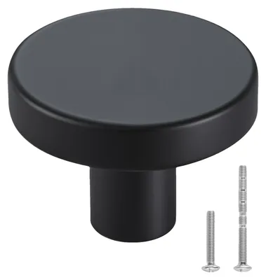 Produktbild von VEVOR Schrankknöpfe, 10er Pack, 32 mm schwarze Zinklegierung Schubladenzüge & Türgriffe, Pilz Küchenschrank Knöpfe Kommoden Griffe, Schrankbeschläge mit Schrauben für Badezimmer, Kleiderschränke und Schubladen, Pilzkopf-10 Stück
