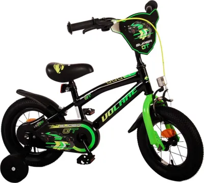 Produktbild von TPFSports Super GT Kinderfahrrad - Jungen - 12 Zoll - Rücktritt + Handbremse - Grün