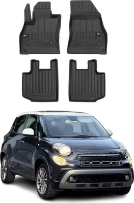 Obrázek produktu pro 2012-2024 Fiat 500L podlahové rohože TPE černé 4 ks