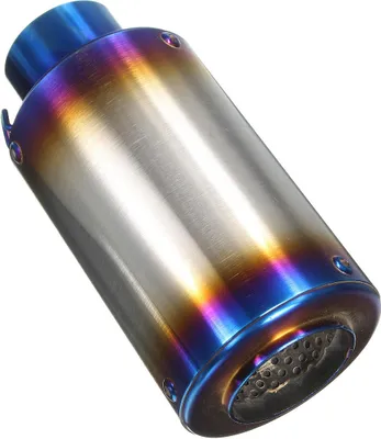 Productafbeelding van 38-51mm universele uitlaatdemper voor motorfietsen, blauw/koolstofvezel