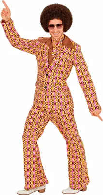 Produktbild von Anzug Groovy 70s discs 2-tlg. L