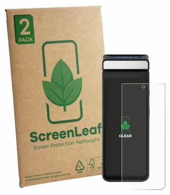 Produktbild von 2x ScreenLeaf Schutzfolie für Ciontek CS50S nachhaltiger Displayschutz Display Schutz Folie Klar Transparent