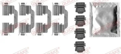Produktbild von QUICK BRAKE 109-0012 Zubehörsatz Scheibenbremsbelag Hinten für OPEL Mokka / Mokka X (J13) Corsa E Schrägheck (X15) Adam (M13) für VAUXHALL
