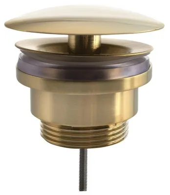 Produktbild von Silfra Nicht verschließbare Ablaufgarnitur 5/4“, großer Stopfen, 5-55mm, Gold