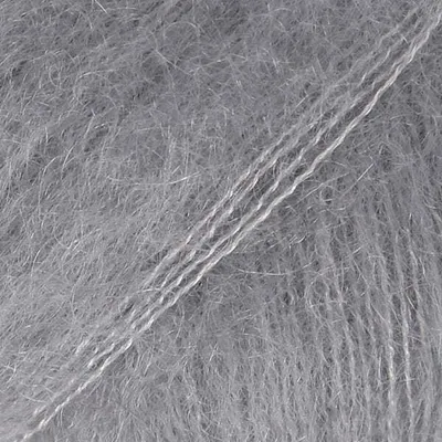 Produktbild von DROPS Kid-Silk Mohairgarn 10 Grau 75% Super Kid Mohair 25% Naturseide 25g 210m einfarbig Lace