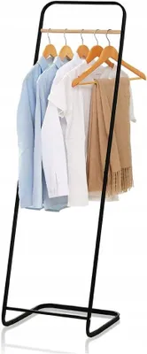 Produktbild von MatMay Metall Kleiderständer Stehend Schwarz (H:140cm)