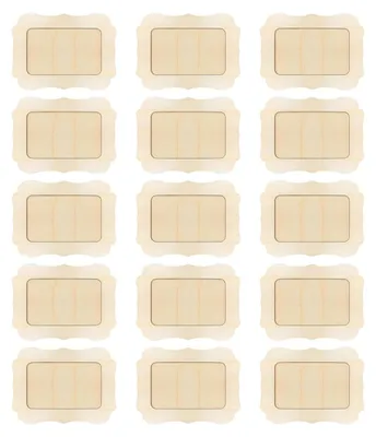 Produktbild von Set mit 15 Holz-Fotorahmen für DIY-Projekte