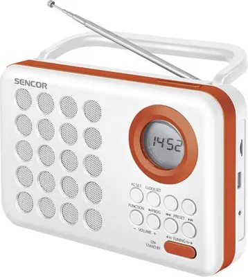 Immagine prodotto di Sencor SRD 220 WOR Radio FM digitale, orologio, digitale, FM, 87,5 - 108 MHz, 1 W, MP3