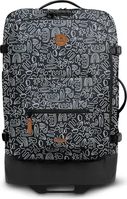 Image de CABAIA trolley sac à dos Soft Suitcase 2 Wheels Essentials Trolley 75L Amiens noir 70cm