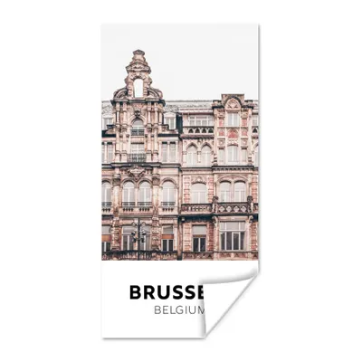 Produktbild von MuchoWow® Poster Brüssel - Belgien - Häuser 60x120 cm - Wandschmuck