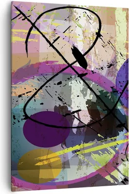 Produktbild von Bild auf Leinwand - Leinwandbild - Einteilig - Abstraktion modern - 70x100cm - Wand Bild - Wanddeko - Wandbilder - Leinwanddruck - Wanddekoration - Leinwand bilder - Wandbild - PA70x100-3895