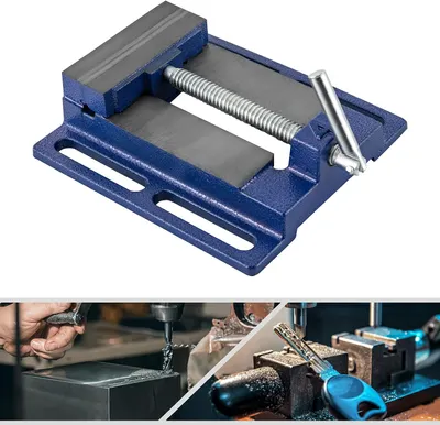 Zdjęcie produktu dla imadło maszynowe 100MM Profesjonalne imadło maszynowe do drewna, metalu, plastiku Blue