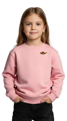 Produktbild von Spreadshirt Pippi Langstrumpf Auf Der Lauer Stick Kinder Premium Pullover, 110/116 (4 Jahre), Rosa