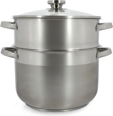 Produktbild von Couscoussier - MENASTYL - 4615450 - Edelstahl - 10 Liter - Für alle Herdarten geeignet, auch Induktion