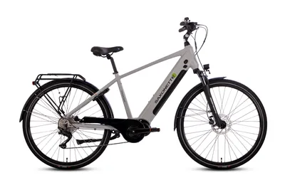 Produktbild von SAXONETTE,Premium Sport Diamant, 28",E-Bike Elektrofahrrad, SHIMANO Deore 10-Gang Kettenschaltung, 90Nm Mittelmotor, 522Wh Akku, RH54 (Silber matt)