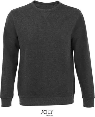 Produktbild von SOLs 02990 | Herren Sully Sweatshirt - Farbe: Charcoal Melange - Größe: XXL