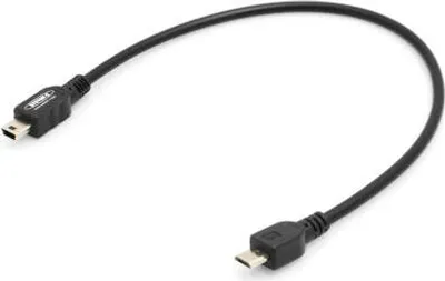 Produktbild von System-S Kurzes Micro USB zu Mini USB Daten- & Ladekabel 30 cm