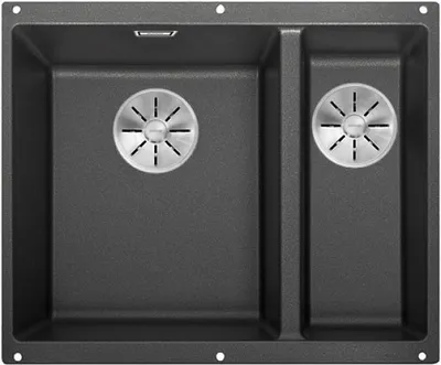 Zdjęcie produktu dla BLANCO SUBLINE 340/160-U, Zlew wpuszczany, Silgranit, Antracyt, Prawy, 60 cm, Niemcy