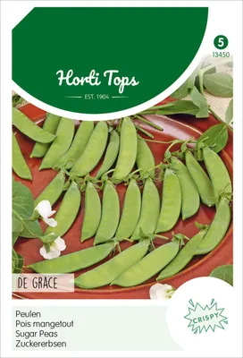 Imagen del producto de Zuckererbsen De Grace, variedad de bajo crecimiento (100 g) | Semillas de Zuckererbsen de Hortitops