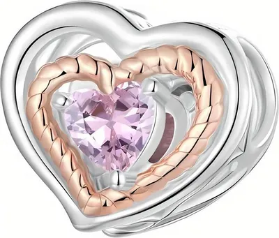 Image de Charms pour pendentifs cœur Pandora, argent 925, Trusky Charms