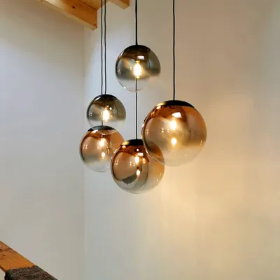Produktbild von s.luce Progress Galerieleuchte 3- oder 5-flammig Modular Baldachin Galerielampe Kupfer Rund 5-flammig