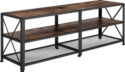 Image de Meuble bas - 141 cm, Bois foncé industriel, rustique