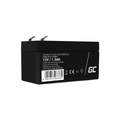 Zdjęcie produktu dla Akumulator AGM VRLA Green Cell AGM41, 12V, 1,3Ah