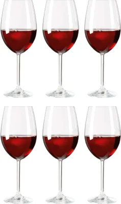 Produktbild von LEONARDO Daily, Rotweinglas, Standard-Glas, Glas, Transparent, Bordeaux Wein, klar
