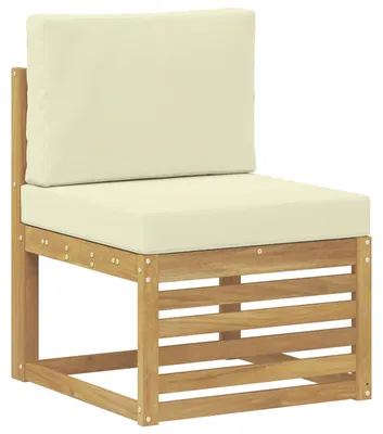 Immagine prodotto di vidaXL Divano da esterno medio in legno massello di acacia, bianco
