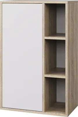 Produktbild von Vicco Hängeschrank Berno, 50.1 x 78.4 cm mit 3 offenen Fächern, Sonoma/Weiß