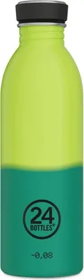 Immagine prodotto di 24Bottles Bottiglia in acciaio inossidabile Reactive Yellow/Green 0,5 l, a tenuta stagna, non termica