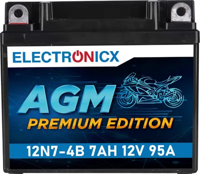 Immagine prodotto di Electronicx Moto Edition AGM Batteria 7Ah 12V ▶ Batteria Moto Scooter Quad - senza manutenzione esente da manutenzione ricaricabile