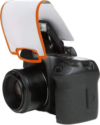 Productafbeelding van Soft Screen Flash Diffuser voor Digitale SLR Camera's - Neon Oranje