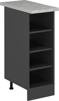 Obrázok produktu pre Kuchynská polica Vicco R-Line antracitová 30 cm AP mramor, Model 55389