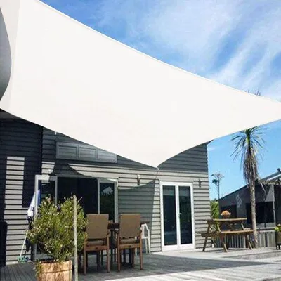 Immagine prodotto di Tenda da sole rettangolare Unyqoos® 2,5 x 3,5 m – HDPE, traspirante, protezione UV del 98% (UPF 50+), protezione dal vento per balcone, giardino e terrazza