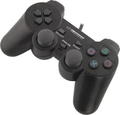 Zdjęcie produktu dla Esperanza EG106, Joystick, PC, Playstation 2, Playstation 3, D-pad, Analogowa/Cyfrowa, Przewodowa, USB 2.0