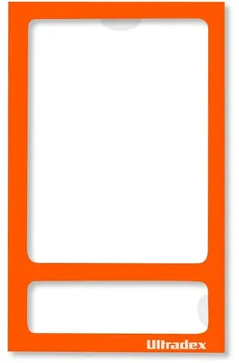 Produktbild von Fototasche magnetisch mit Rückwand 70x113mm pastellorange VE=5 Stück