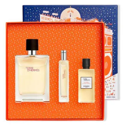 Immagine prodotto di Hermès Terre, Eau de Toilette, 100 ml. Gel doccia, 40 ml. Spray da viaggio