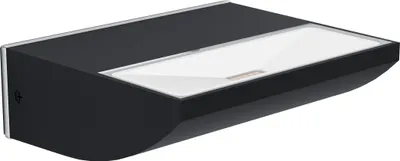 Produktbild von EGLO LED Außen Wandlampe Sorronaro, Außenleuchte, Wandleuchte aus Aluminium in Schwarz und Kunststoff in Weiß, LED Außenlampe warmweiß, IP44