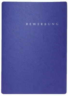Image de Pagna® 22002-02 Bewerbungsmappe Select - blau, 3-teilig, Klemmschiene und Halbmondstanzung