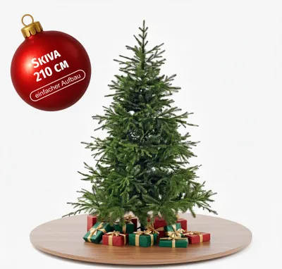 Produktbild von CLGarden Skiva Künstlicher Weihnachtsbaum 210 cm realistische Fichte, PE Nadeln & PVC Spitzen, wie echt, Tannenbaum künstlich, dichte Zweige