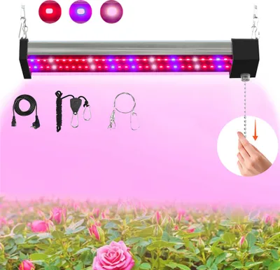 Produktbild von Pflanzenlampe Vollspektrum Pflanzenleuchte LED Grow Light UV Pflanzenlicht Anschließbare Wachstumslampe Für Pflanzen Gewächshaus 10W, 30CM