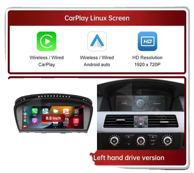 Obrázok produktu pre Bezdrôtový displej CarPlay, hlasové ovládanie, dotykový displej, 88 E60 E61 CCC