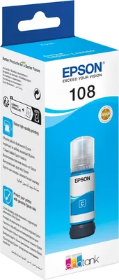 Produktbild von Epson C13T09C24A, Original, Cyan, Epson, EcoTank L8050, 7200 Seiten, 70 ml