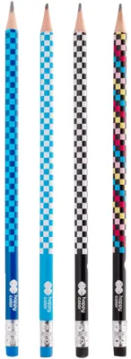 Immagine prodotto di Matita triangolare Skate 2B con gomma Happy Color confezione da 24 pezzi.